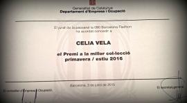 Premi Nacional a la millor col·lecció per a Celia Vela.